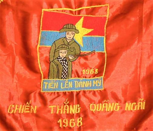 NORTH VIETNAMESE SILK BANNER