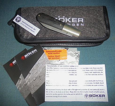 Boker Barlow Oak Tree Folding Knife S/n 02745