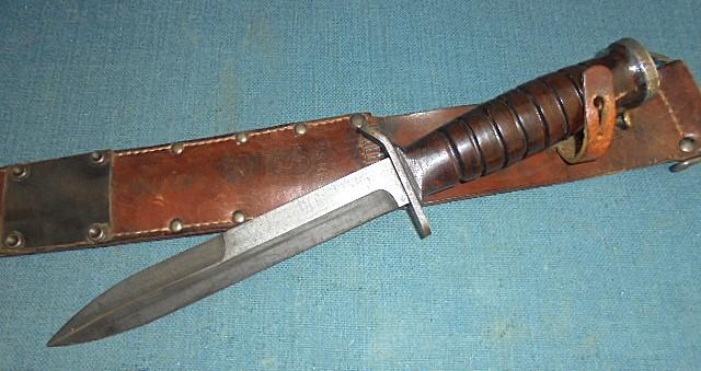 Rare WW11 U.S M3 Fighting Knife in M6 Scabbard S/n 02830
