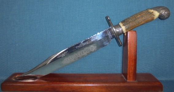 Large Fred James Self Defender Bowie Knife S/n 02947