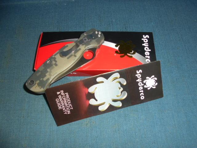 Spyderco Paramilitary 2 Camo Folding Knife S/n 03162