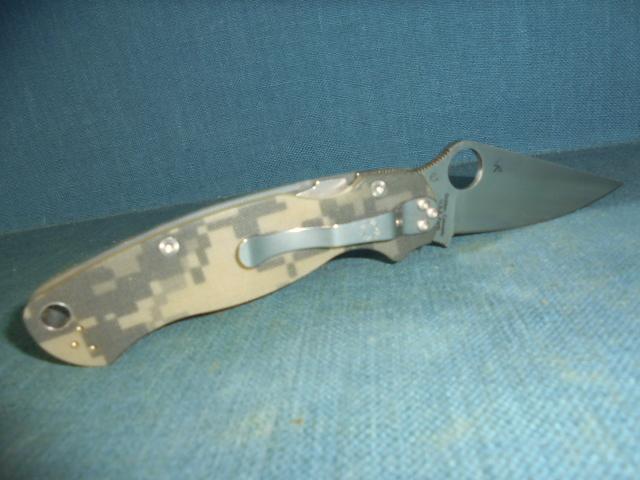 Spyderco Paramilitary 2 Camo Folding Knife S/n 03162