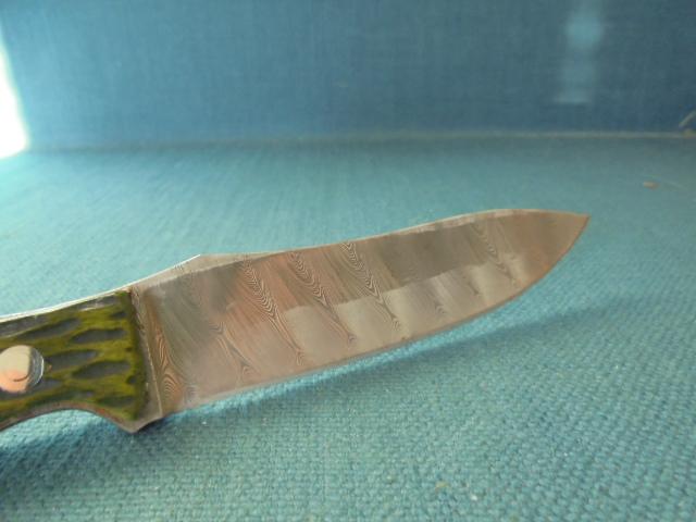 Rare Alan Wood Damascus Knife S/n 03203