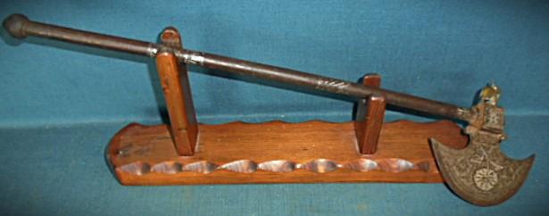 Rare Persian Tabar Battle Axe with Concealed Blade S/n 03285