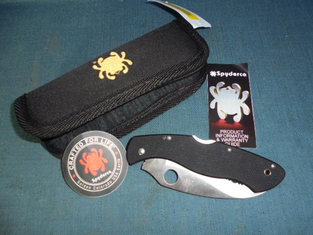 Scarce Spyderco Civilian Folding Knife S/n 03346