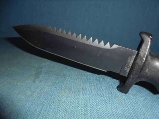 Vintage 1980s Explorer Wilderness Survival Knife S/n 03461