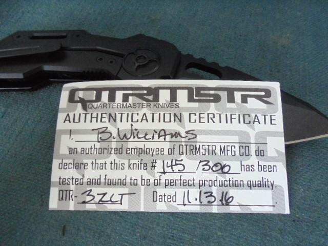 Quartermaster QTR-ZLT Limited Edition Folding Knife S/n 03466