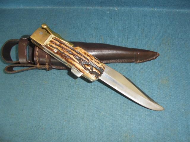 Large Linder Folding Bowie Knife S/n 03497