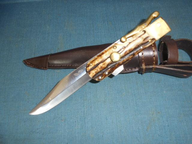 Large Linder Folding Bowie Knife S/n 03497