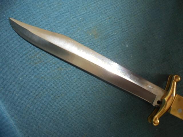 Large Linder Folding Bowie Knife S/n 03497