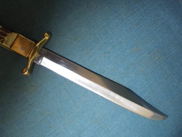 Large Linder Folding Bowie Knife S/n 03497