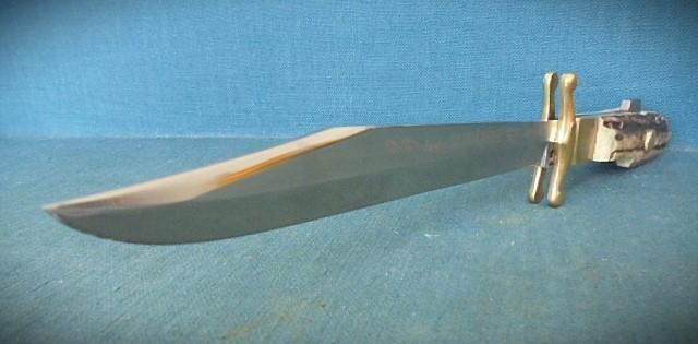 Large Linder Folding Bowie Knife S/n 03497