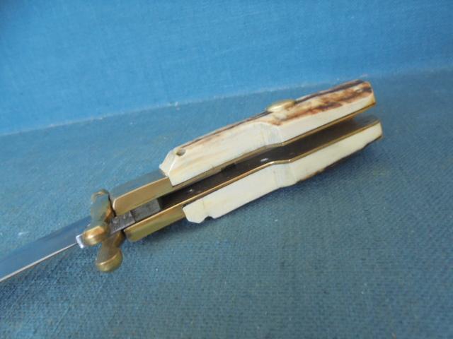 Large Linder Folding Bowie Knife S/n 03497