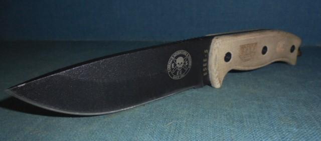 Esee-5 Survival Knife with Survival Kit S/n 03456