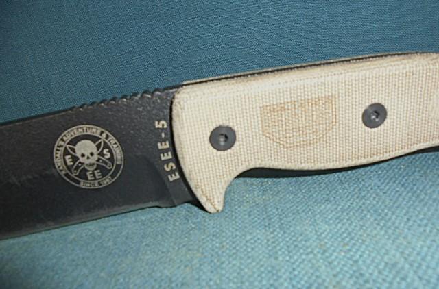 Esee-5 Survival Knife with Survival Kit S/n 03456