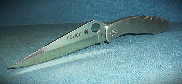 Spyderco Police Model 4 Folding Knife S/n 03464