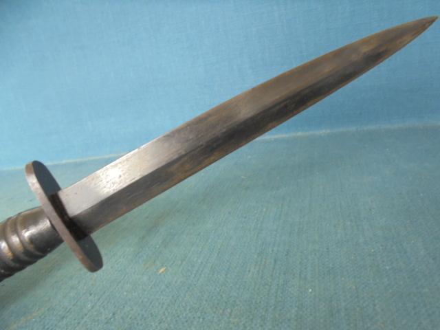 WW11 RAF Commando Knife with Wooden Grip S/n 03482