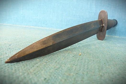 WW11 RAF Commando Knife with Wooden Grip S/n 03482