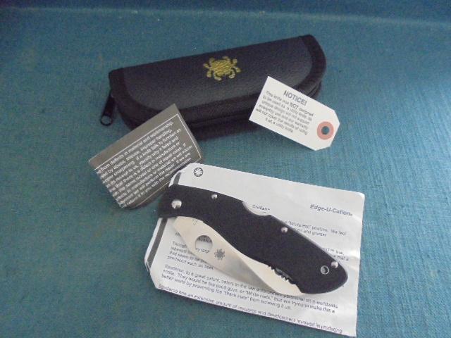 Spyderco Civilian Karambit Folding Knife S/n 03560