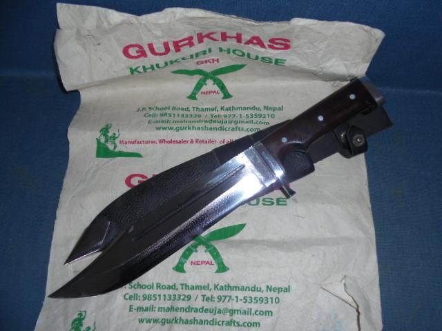Huge Nepalese Bowie Knife S/n 03569